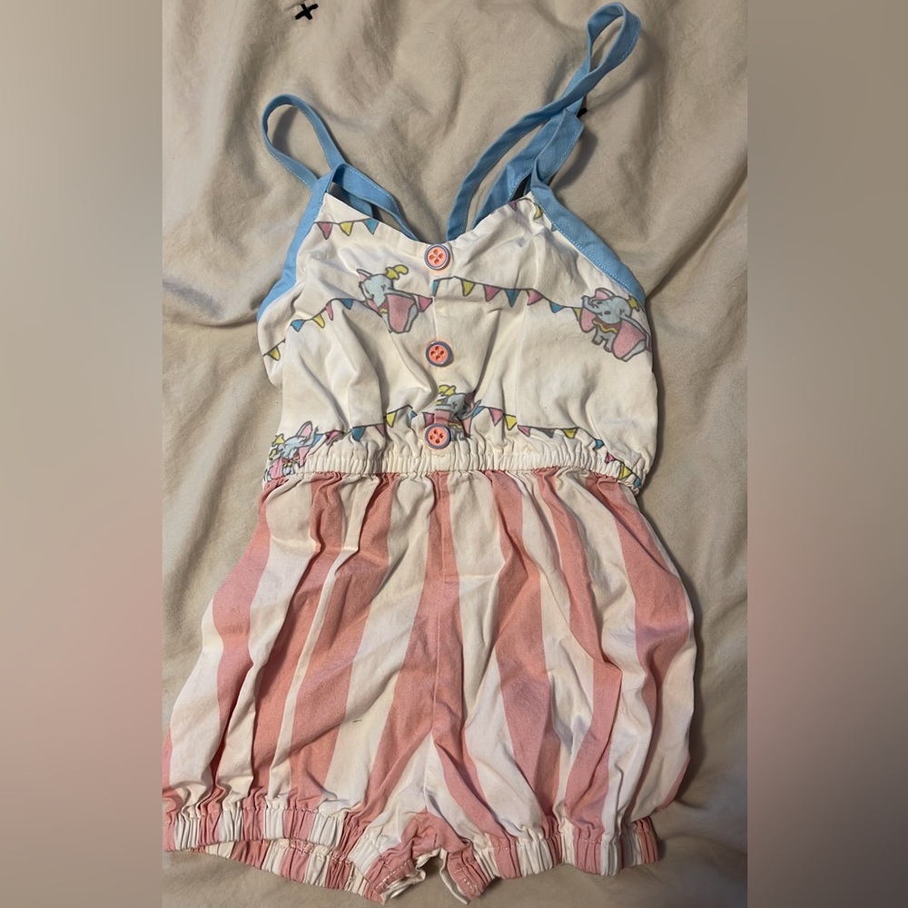 Toddler girls elephant romper